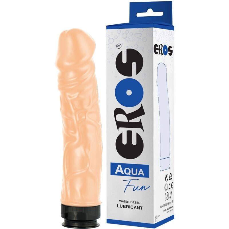 EROS AQUA FUN DILDO E LUBRIFICANTE À BASE DE ÁGUA - D-230070 - Dona Pimenta