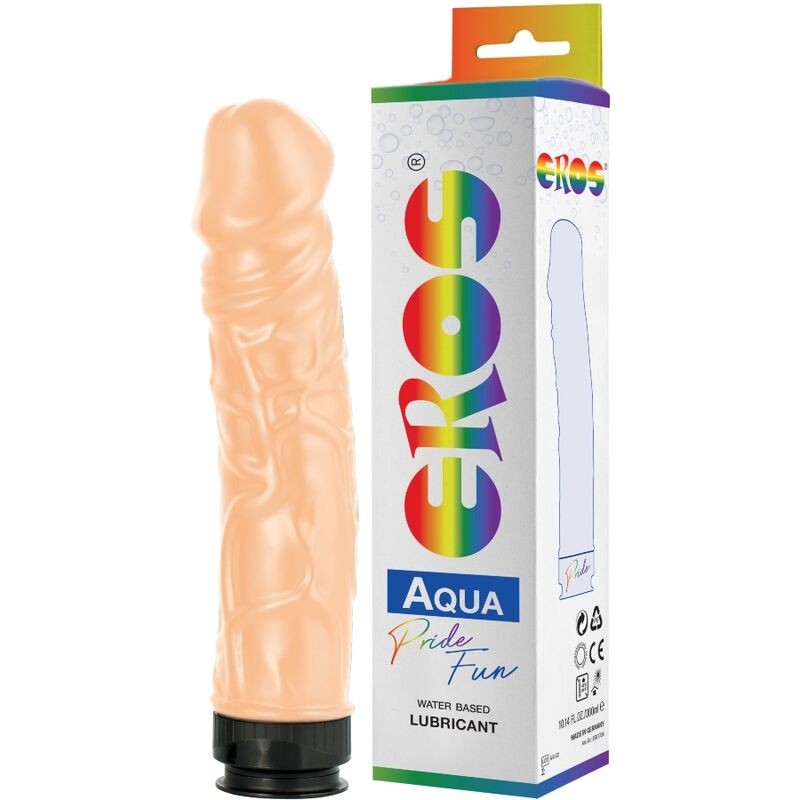 PRIDE - EROS AQUA LGBT PRIDE DILDO E LUBRIFICANTE À BASE DE ÁGUA - D-230071 - Dona Pimenta