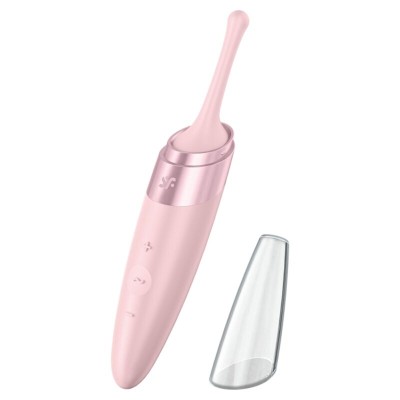 SATISFYER TWIRLING ALEGRIA CLIT PONTA ESTIMULANTE - ROSA - D-230152 - Dona Pimenta