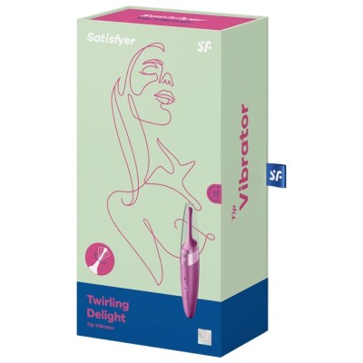 SATISFYER TWIRLING ALEGRIA CLIT PONTA ESTIMULANTE - FÚCHSIA - D-230153 - Dona Pimenta