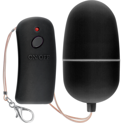 ONLINE&trade;- OVO VIBRANTE COM CONTROLE REMOTO PRETO - D-230516 - Dona Pimenta