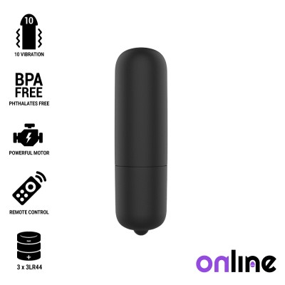 ONLINE&trade;- MINI BALA VIBRANTE PRETA - D-230519 - Dona Pimenta