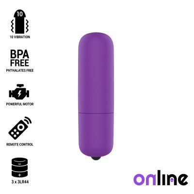 ONLINE&trade;- BALA VIBRANTE MINI LILÁS - D-230521 - Dona Pimenta