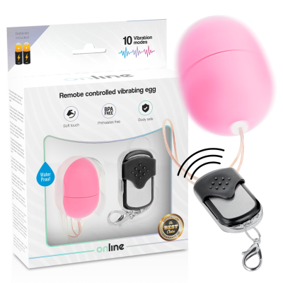 ONLINE&trade;- OVO VIBRANTE COM CONTROLE REMOTO S ROSA - D-230525 - Dona Pimenta