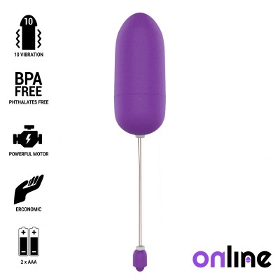 ONLINE&trade;- OVO VIBRATÓRIO IMPERMEÁVEL LILÁS - D-230535 - Dona Pimenta