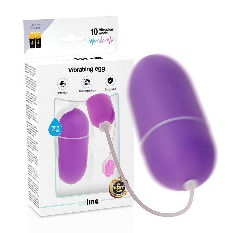 ONLINE&trade;- OVO VIBRATÓRIO IMPERMEÁVEL LILÁS - D-230535 - Dona Pimenta