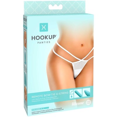 HOOK UP PANTIES - REMOTE BOW-TIE G-STRING S-L - D-230549 - Dona Pimenta