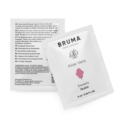 BRUMA - GEL DESLIZANTE DE ALOE VERA SABOR DOCES 6 ML - D-236041 - Dona Pimenta