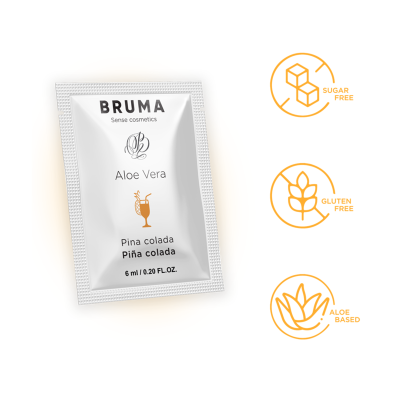 BRUMA - GEL DESLIZANTE DE ALOE VERA SABOR PINA COLADA 6 ML - D-236042 - Dona Pimenta