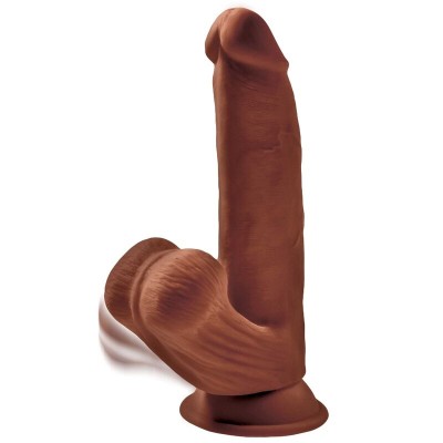 KING COCK PLUS 3D BOOLING COCK BALANCE 24,5 CM - MARROM - D-230571 - Dona Pimenta