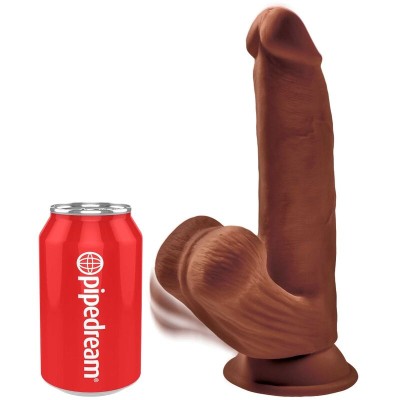 KING COCK PLUS 3D BOOLING COCK BALANCE 24,5 CM - MARROM - D-230571 - Dona Pimenta