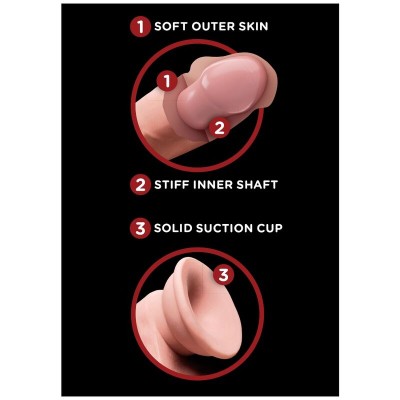 KING COCK PLUS 3D BOOLING COCK BALANCE 24,5 CM - MARROM - D-230571 - Dona Pimenta