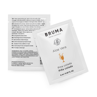 BRUMA - GEL DESLIZANTE DE ALOE VERA SABOR PINA COLADA 6 ML - D-236042 - Dona Pimenta