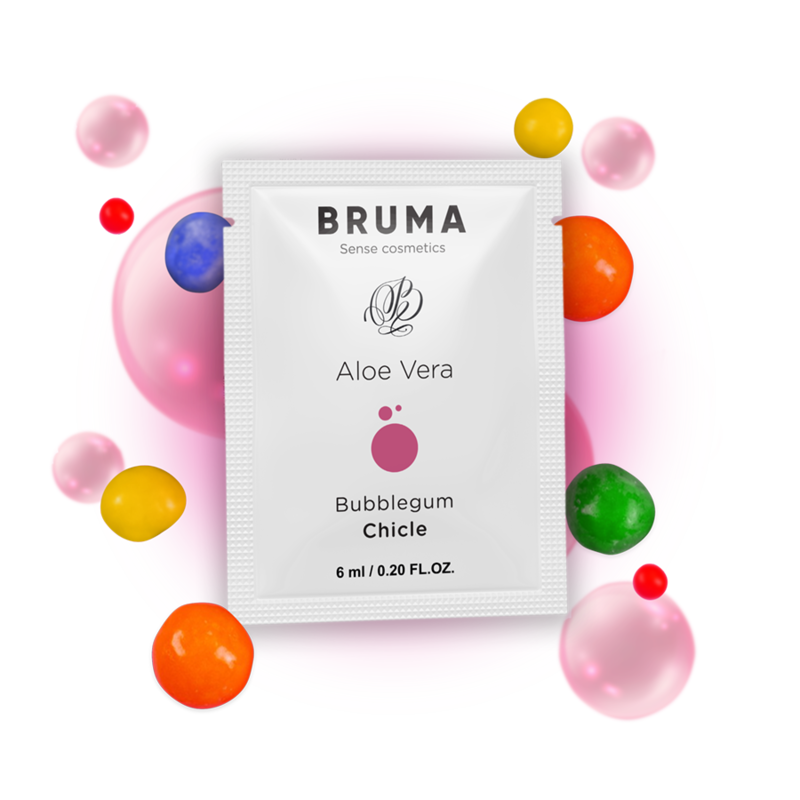 BRUMA - GEL DESLIZANTE DE ALOE VERA SABOR BUBBLEGUM 6 ML - D-236044 - Dona Pimenta