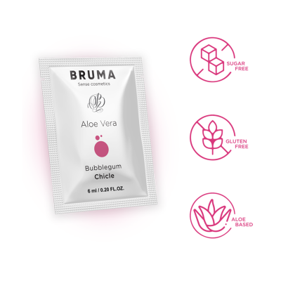 BRUMA - GEL DESLIZANTE DE ALOE VERA SABOR BUBBLEGUM 6 ML - D-236044 - Dona Pimenta