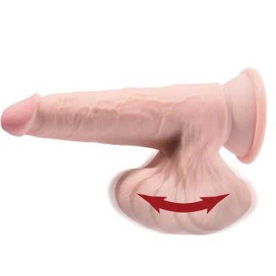 KING COCK PLUS 3D COCK Swing Balls 15,2 CM - PELE LEVE - D-230577 - Dona Pimenta