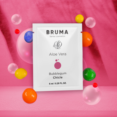 BRUMA - GEL DESLIZANTE DE ALOE VERA SABOR BUBBLEGUM 6 ML - D-236044 - Dona Pimenta