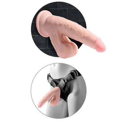 BOLAS DE BALANÇO KING COCK PLUS 3D COCK 20,3 CM - D-230587 - Dona Pimenta