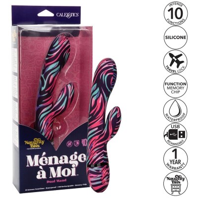 CALEX MENAGE UM VIBRADOR DE VARINHA DUPLA MOI - D-230750 - Dona Pimenta