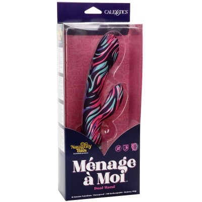 CALEX MENAGE UM VIBRADOR DE VARINHA DUPLA MOI - D-230750 - Dona Pimenta