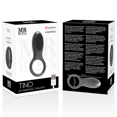 MR BOSS - ANEL ESTIMULADOR TINO COMPATÍVEL COM A TECNOLOGIA WATCHME WIRELESS - D-230991 - Dona Pimenta