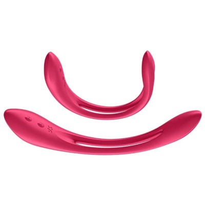 SATISFYER ELASTIC JOY MULTI VIBRADOR - ROJO - D-231019 - Dona Pimenta