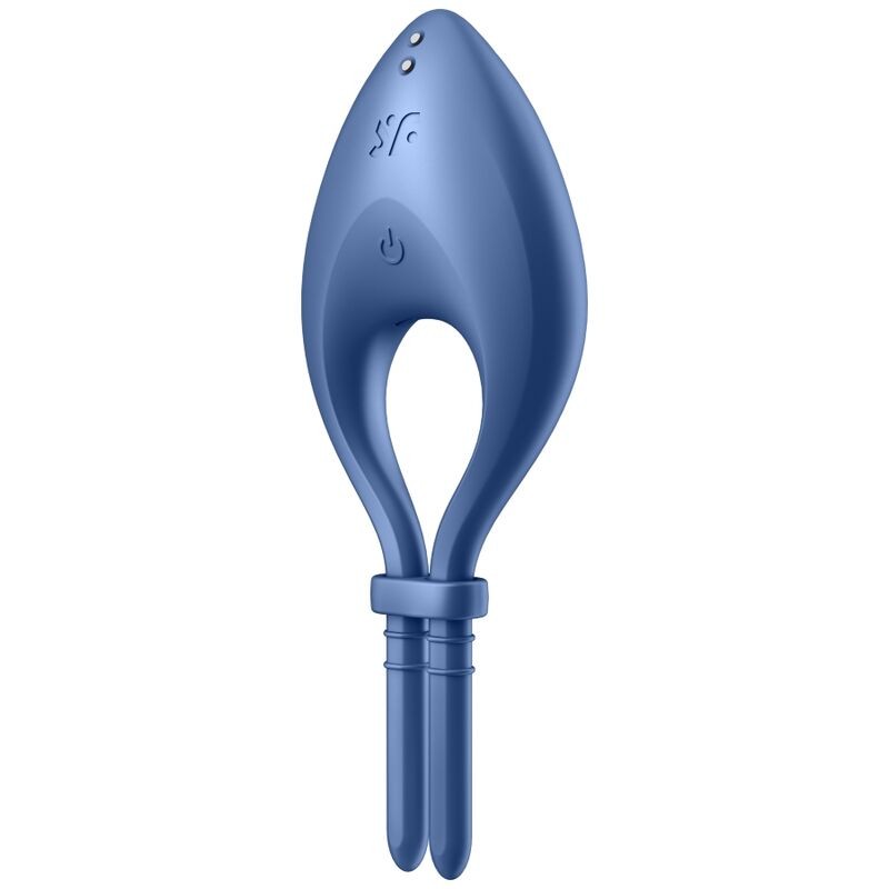 SATISFYER BULLSEYE RING VIBRATOR APP - BLUE - D-231029 - Dona Pimenta