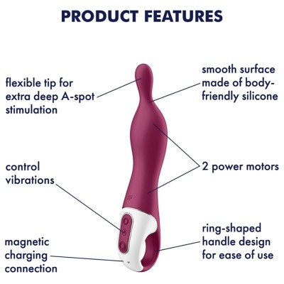 SATISFYER HOT LOVER VIBRATOR ROSE-BEIGE - D-231031 - Dona Pimenta