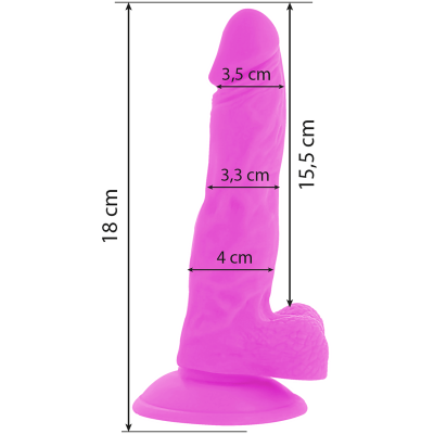 DIVERSIA - FLEXÍVEL VIBRATÓRIO 18 CM - ROXO - D-231115 - Dona Pimenta