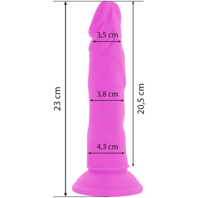 DIVERSIA - FLEXÍVEL VIBRAÇÃO VIBRANTE 23 CM - ROXO - D-231118 - Dona Pimenta