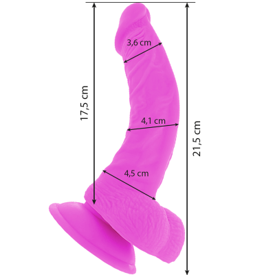 DIVERSIA -VIBRAÇÃO FLEXÍVEL DIVERSIA 21,5 CM - ROXO - D-231119 - Dona Pimenta