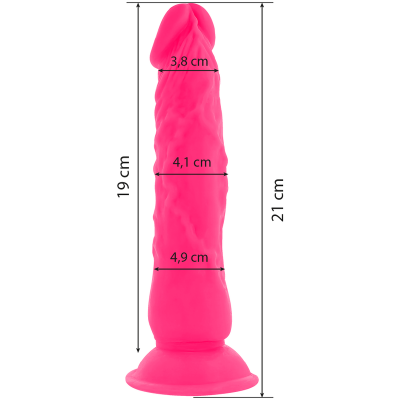 DIVERSIA - FLEXÍVEL VIBRATÓRIO 21 CM - ROSA - D-231123 - Dona Pimenta