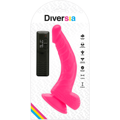 DIVERSIA - VIBRAÇÃO FLEXÍVEL DIVERSIA 21,5 CM - ROXO - D-231125 - Dona Pimenta