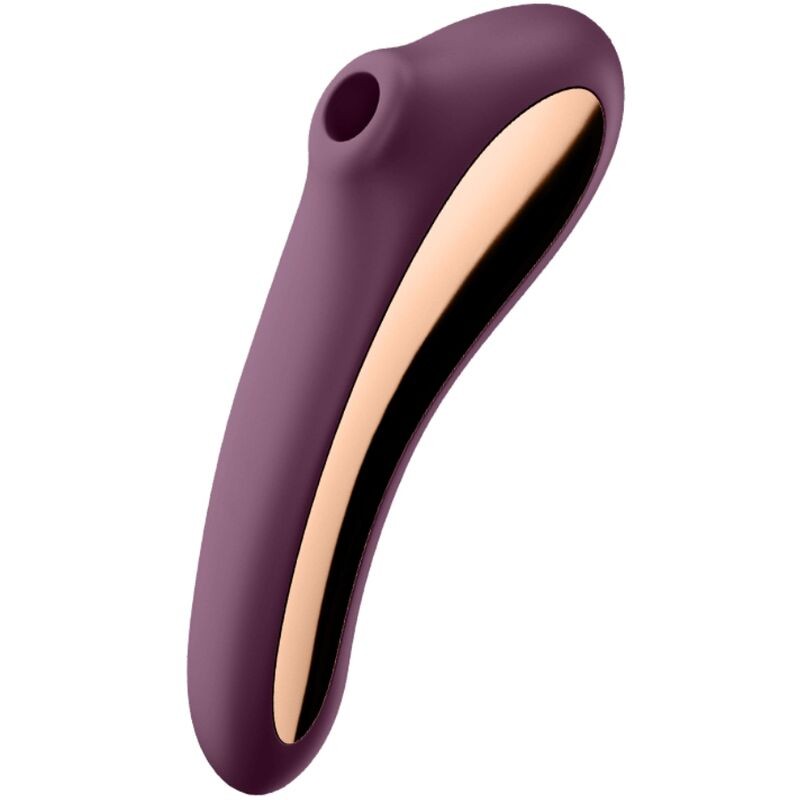 SATISFYER DUAL KISS ESTIMULANTE CLIT - VINHO TINTO - D-231141 - Dona Pimenta