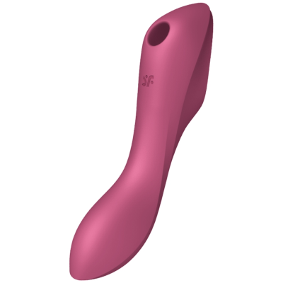 SATISFYER CURVY TRINITY 3 AIR PULSE VIBRADOR - VERMELHO - D-231147 - Dona Pimenta