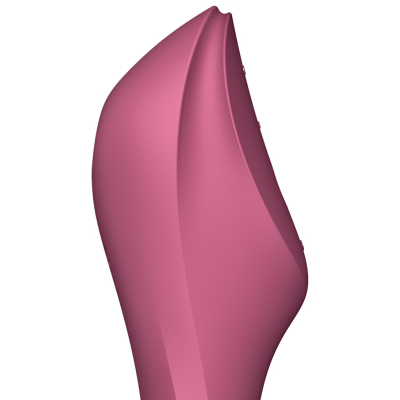 SATISFYER CURVY TRINITY 3 AIR PULSE VIBRADOR - VERMELHO - D-231147 - Dona Pimenta