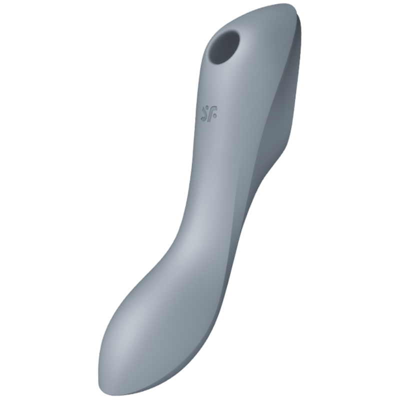 SATISFYER CURVY TRINITY 3 AIR PULSE VIBRADOR - CINZA - D-231148 - Dona Pimenta