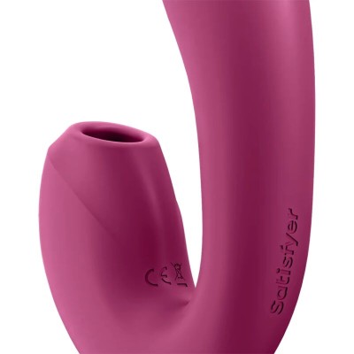 APLICATIVO ESTIMULADOR E VIBRADOR SATISFYER SUNRAY VERMELHO - D-231189