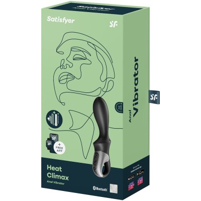 SATISFYER HEAT CLIMAX ANAL VIBRATOR APP BLACK - D-231292 Dona Pimenta