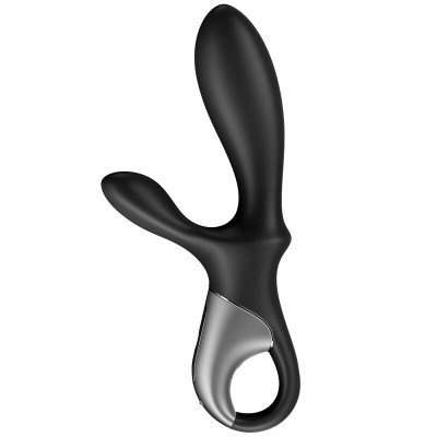 SATISFYER HEAT CLIMAX + ANAL VIBRATOR APP - BLACK - D-231293 - Dona Pimenta