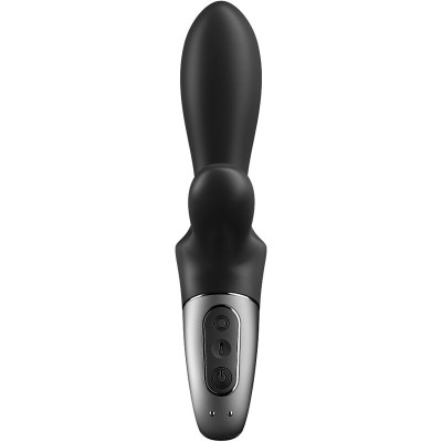 SATISFYER HEAT CLIMAX + ANAL VIBRATOR APP - BLACK - D-231293 - Dona Pimenta