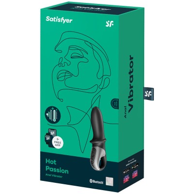 SATISFYER HOT PASSION ANAL VIBRATOR APP BLACK - D-231294 Dona Pimenta