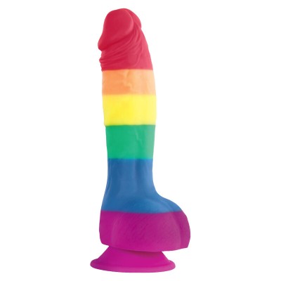 ORGULHO - BANDEIRA LGBT DILDO 15 CM - D-231759 - Dona Pimenta