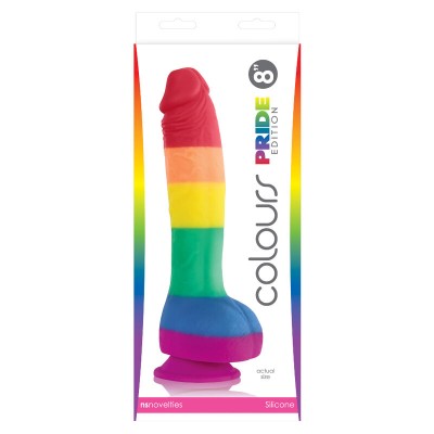 ORGULHO - BANDEIRA LGBT DILDO 19 CM - D-231760 - Dona Pimenta