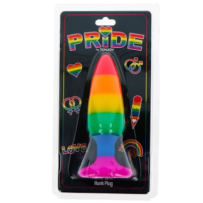 ORGULHO - BANDEIRA LGBT PLUG HUNK 10,5 CM - D-231764 - Dona Pimenta