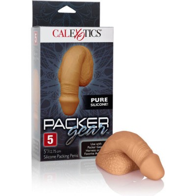 CALEX SILICONE PACKING PENIS 12.75CM CARAMEL - D-223927 - Dona Pimenta