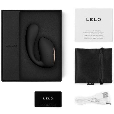 LELO IDA WAVE MASSAGEIRO PARA CASAIS PRETO - D-232089 - Dona Pimenta