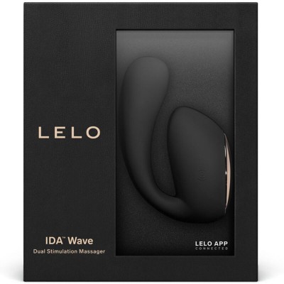 LELO IDA WAVE MASSAGEIRO PARA CASAIS PRETO - D-232089 - Dona Pimenta