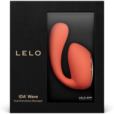 LELO IDA WAVE MASSAGEIRO PARA CASAIS CORAL VERMELHO - D-232090 - Dona Pimenta