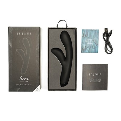 VIBRADOR DE COELHO FLEX JE JOUE HERA - PRETO - D-232093 - Dona Pimenta